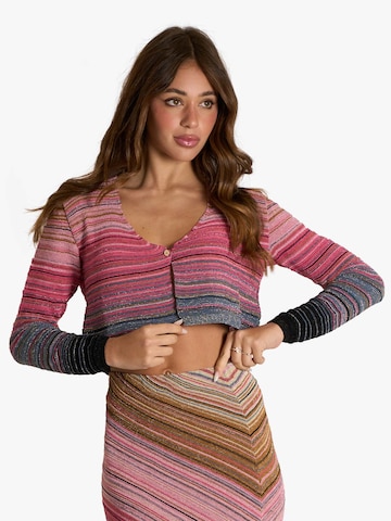Cardigan AKEP en violet : devant