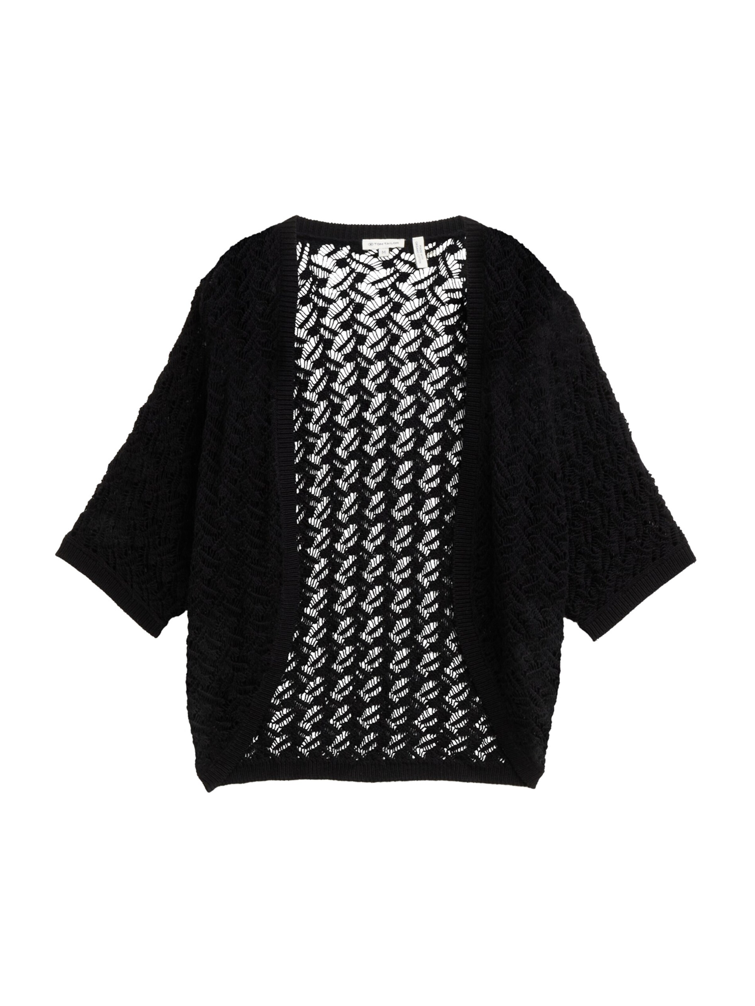 TOM TAILOR Kardigán - Čierna: predná strana