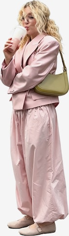 KoJooin Spodnie 'Damen Baumwollweite Lässige Culotte Hose – Modische, lockere Laternenhose für entspannte Looks' w kolorze różowy: przód