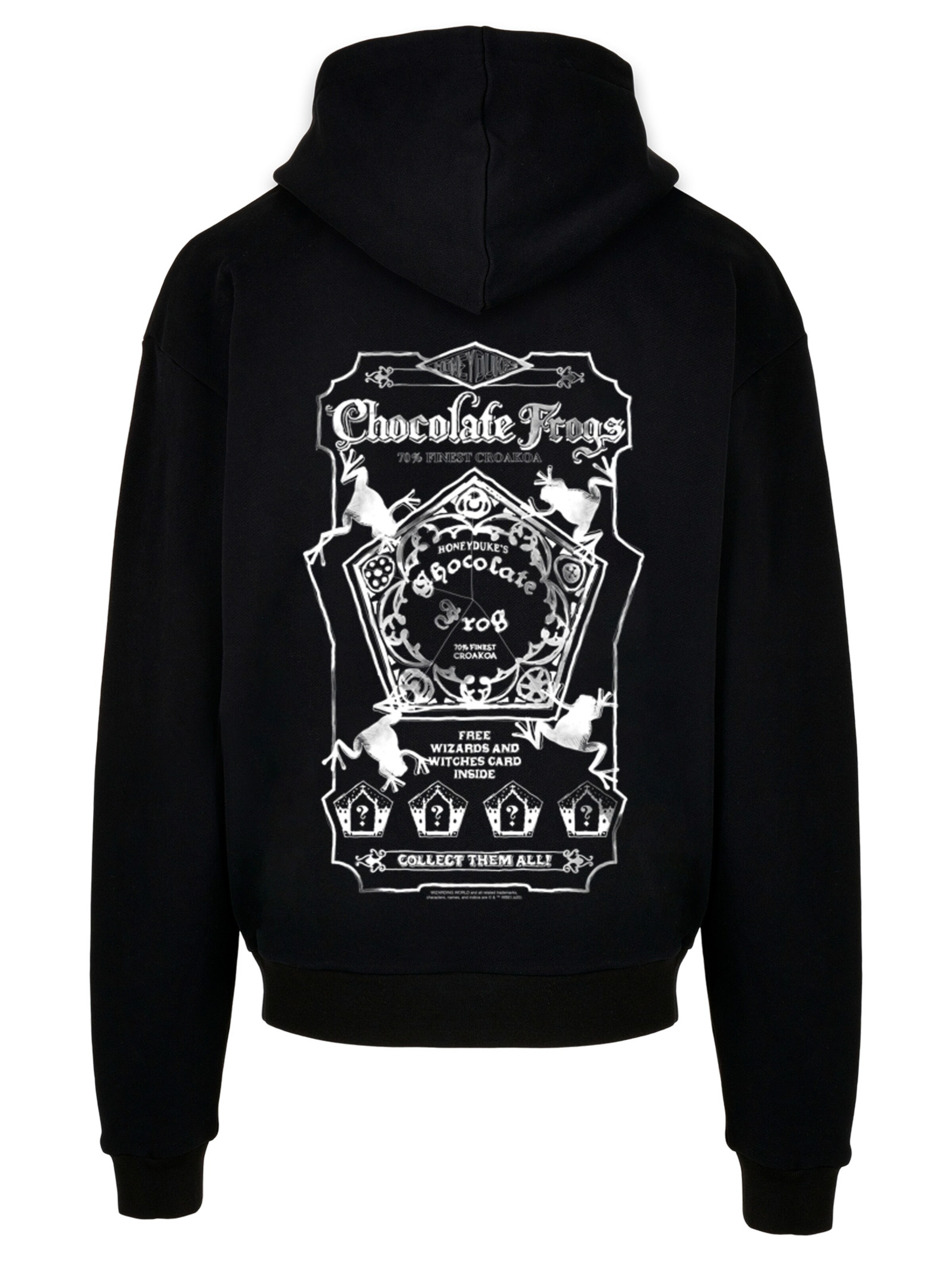 F4NT4STIC Sweatshirt 'Harry Potter Chocolate Frogs' in Zwart