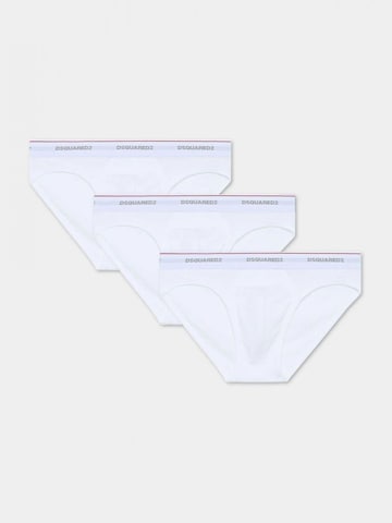 Pantaloncini intimi lunghi di DSQUARED2 in bianco: frontale
