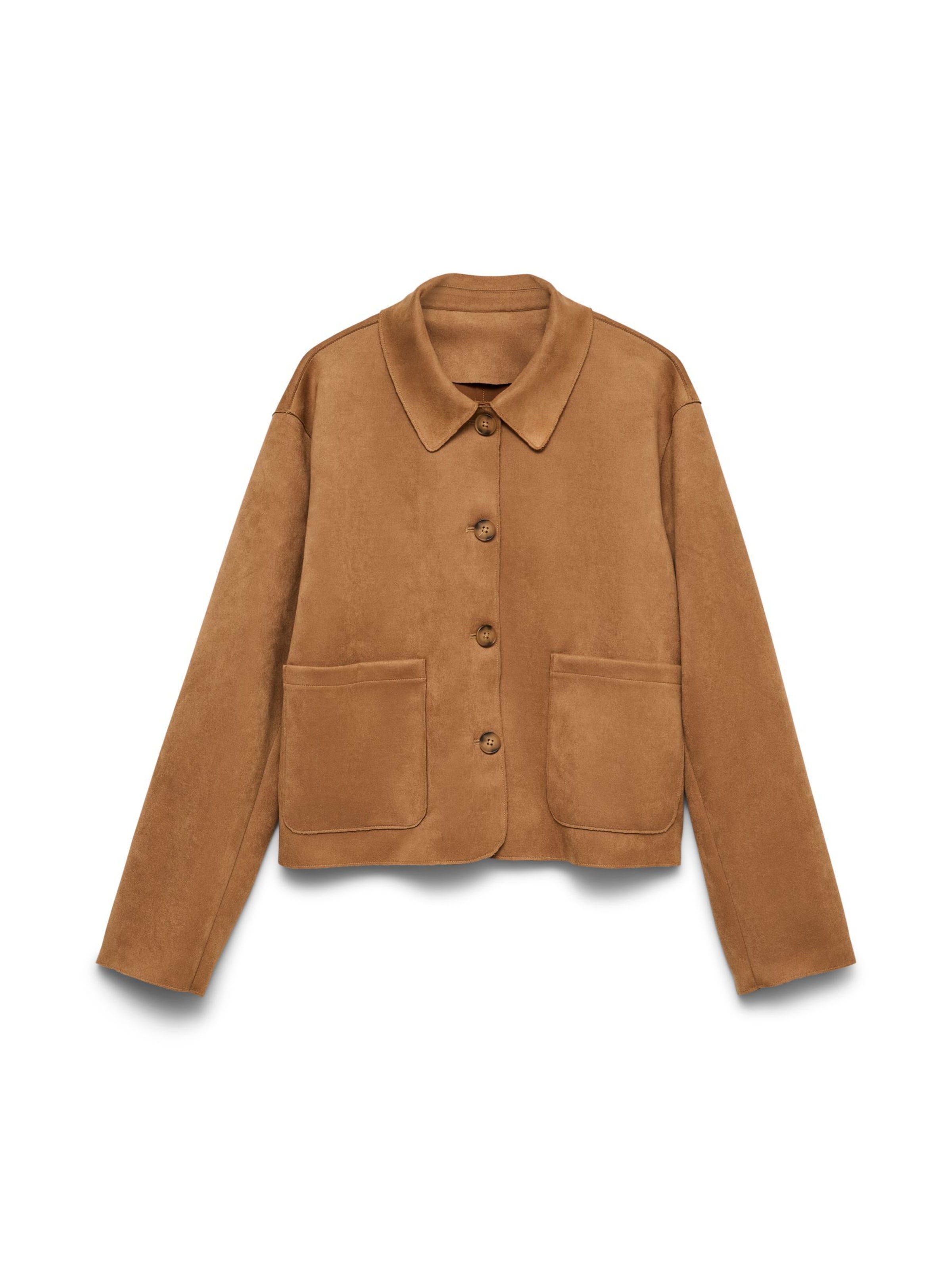 VERO MODA Tussenjas 'VMHAZELFELIA' in Bruin: voorkant