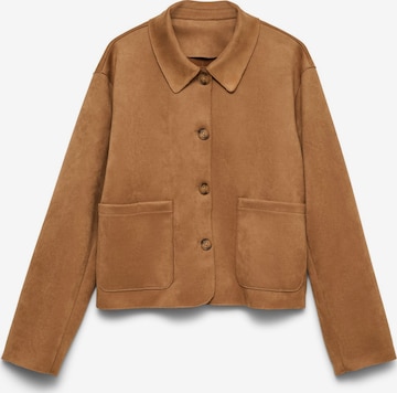 VERO MODA Between-season jacket 'VMHAZELFELIA' in Brown: front