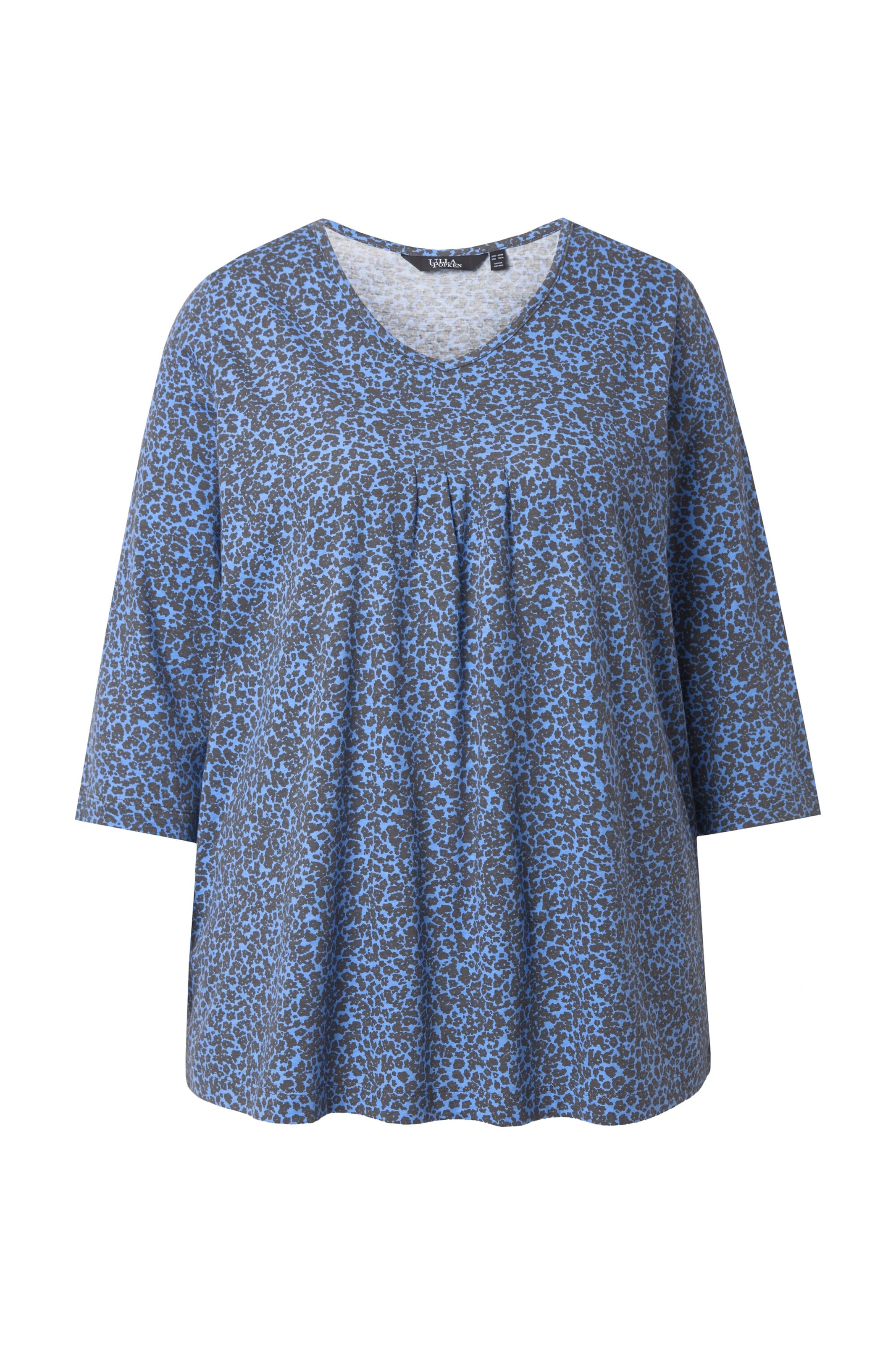 Ulla Popken Bluse in Blau: Vorderseite