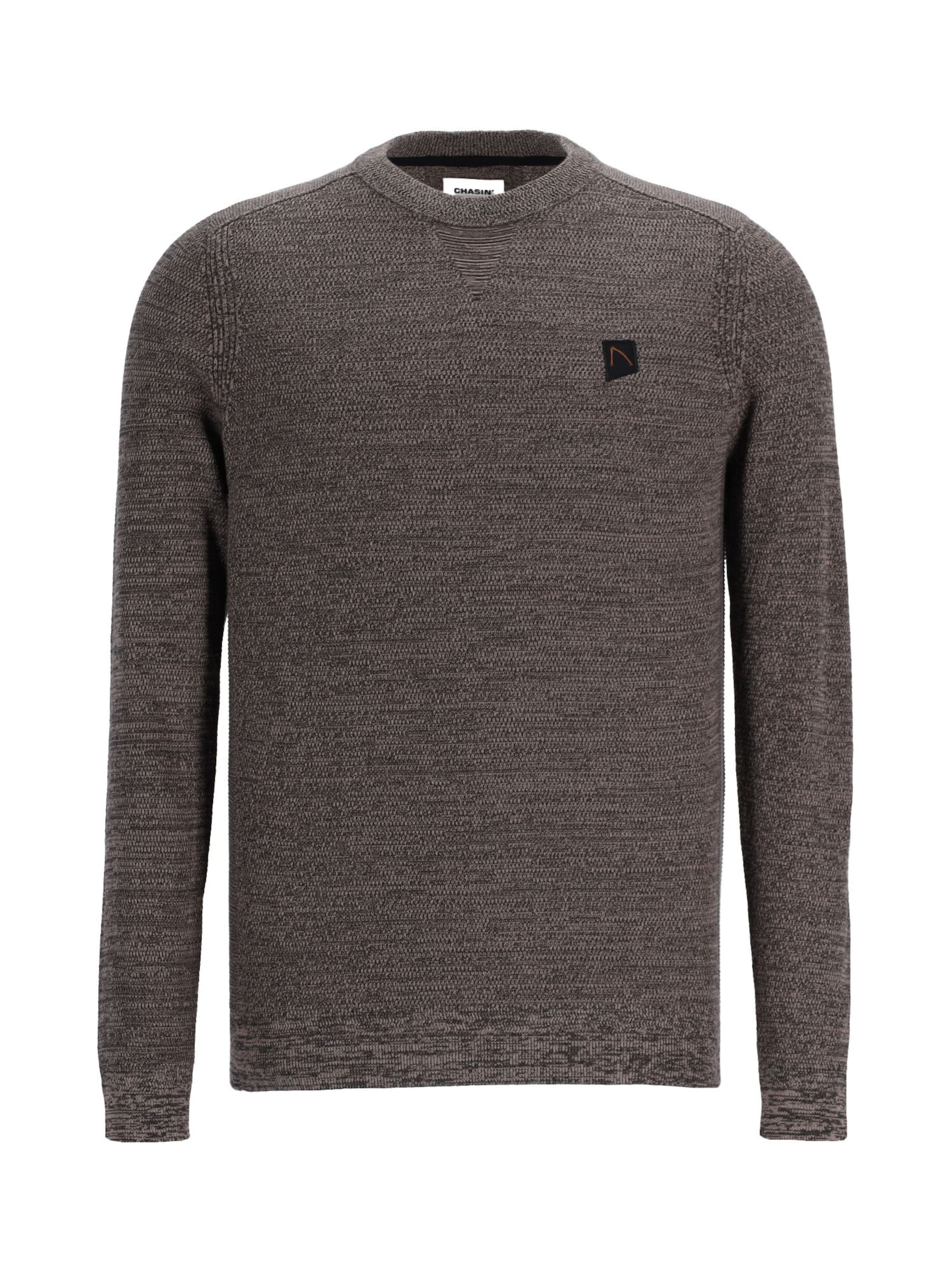 CHASIN' Sweater 'Basal Mixed' in Brown: front