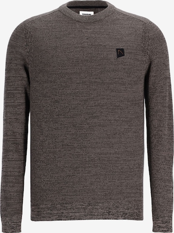 CHASIN' Sweater 'Basal Mixed' in Brown: front