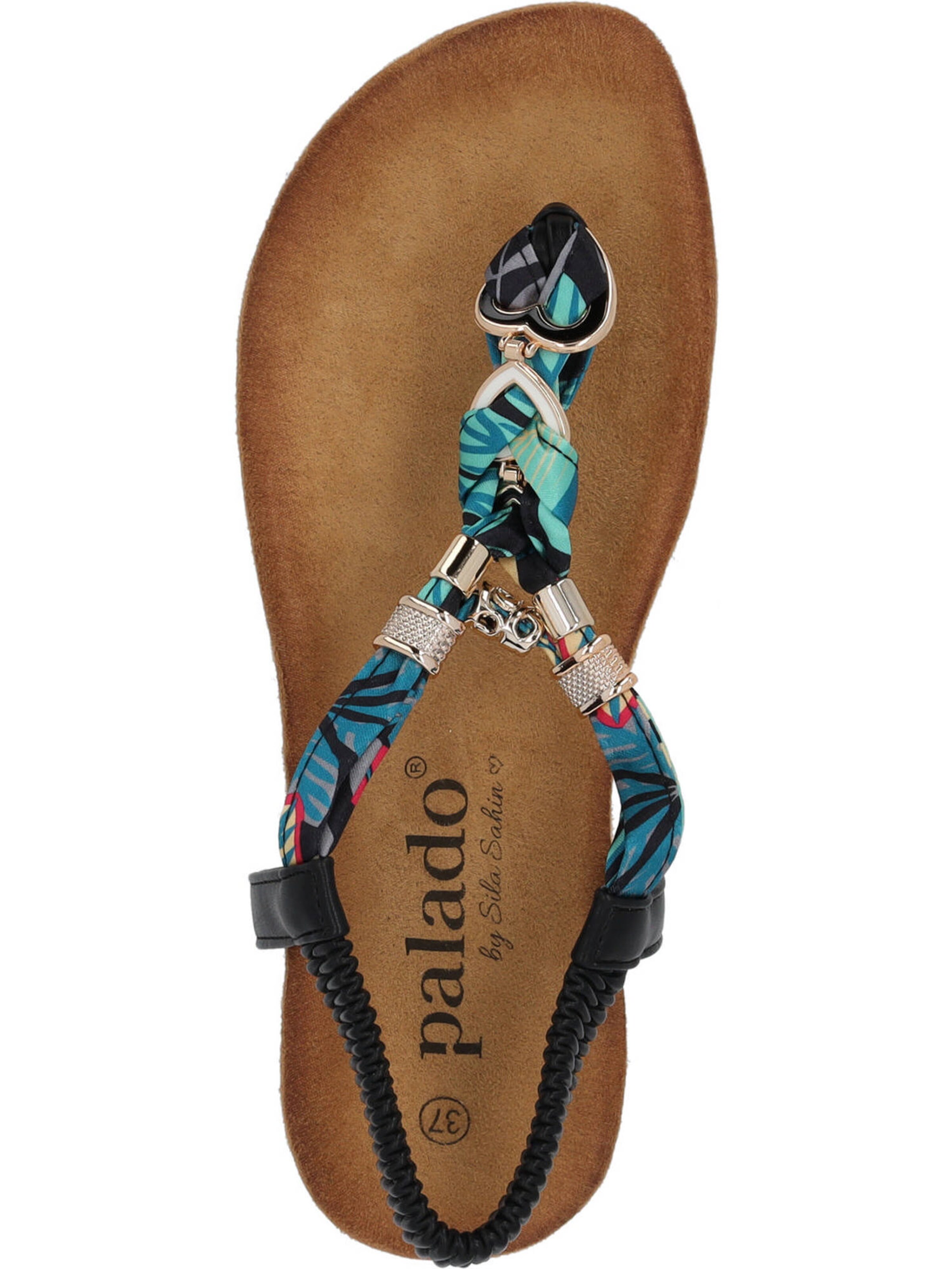 Palado by Sila Sahin T-bar sandals 'Jurte' in Black