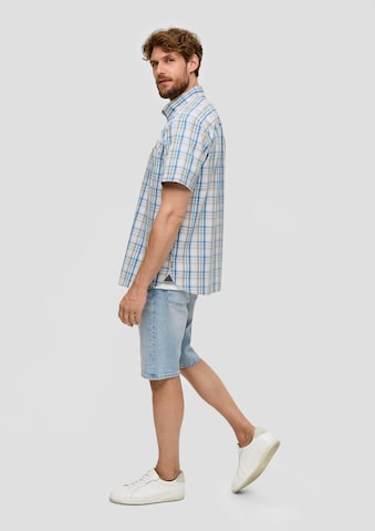 s.Oliver Regular fit Button Up Shirt in Blue