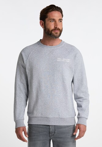 DreiMaster Maritim Sweatshirt 'Bridgeport' in Grijs: voorkant