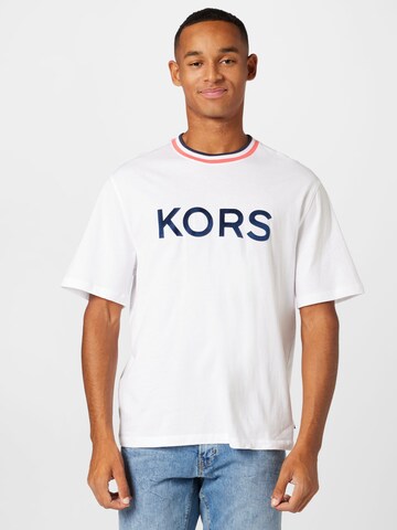 Tricou 'FELT' de la Michael Kors pe negru: față