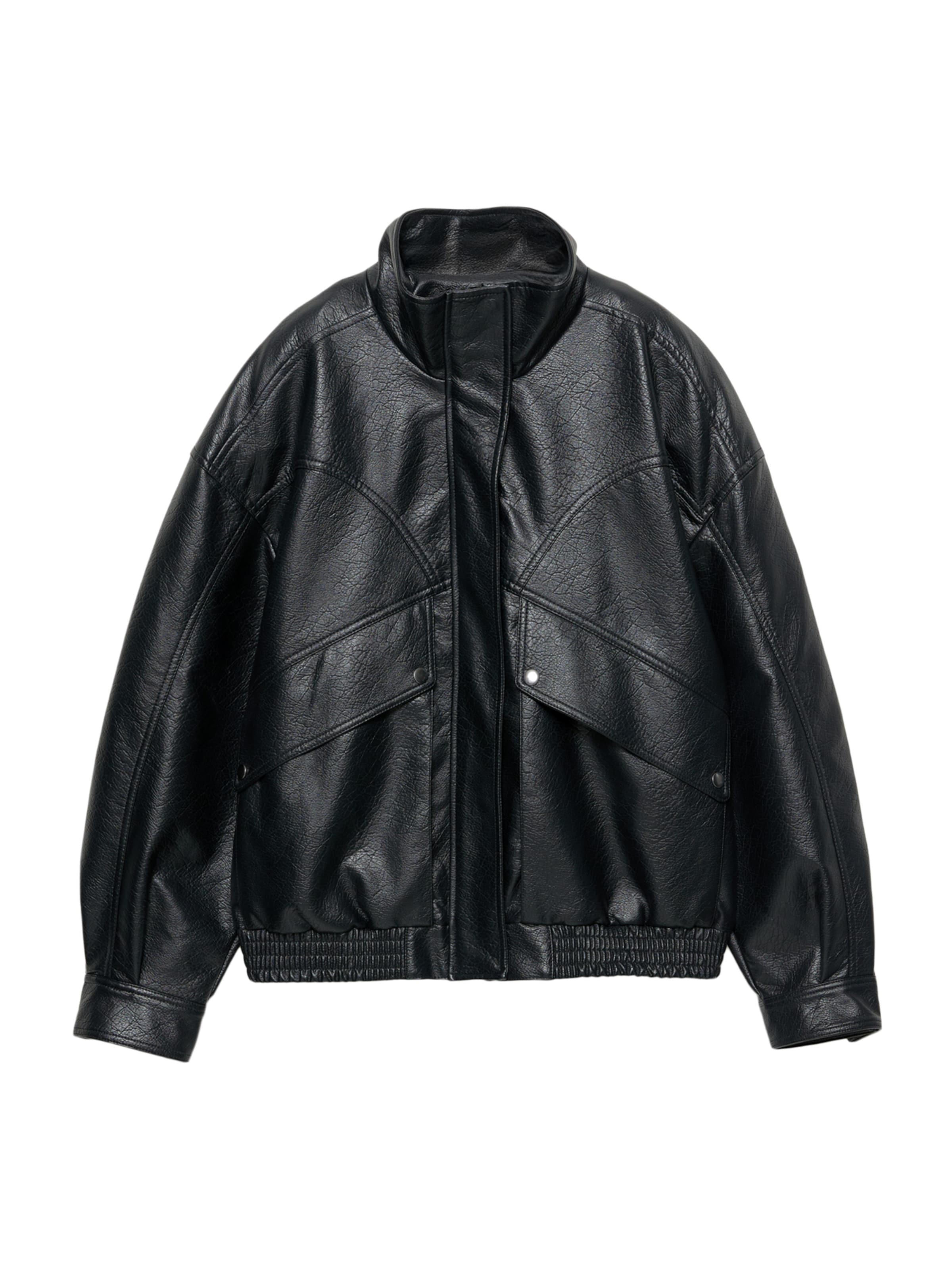 Pull&Bear Overgangsjakke i sort: forside