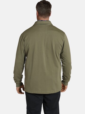 Charles Colby Zip-Up Hoodie 'Duke Gaddo' in Green