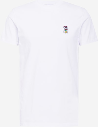 Iriedaily T-Shirt 'Bye Bye' en jaune / vert / rouge / blanc, Vue avec produit