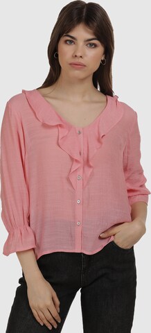 MYMO Blouse in Pink: front