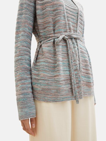 TOM TAILOR Strickjacke in Grau