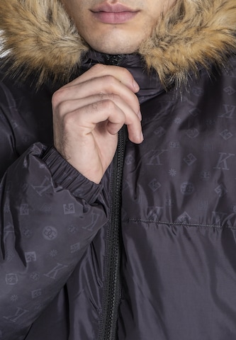 Gianni Kavanagh Winterjas in Zwart
