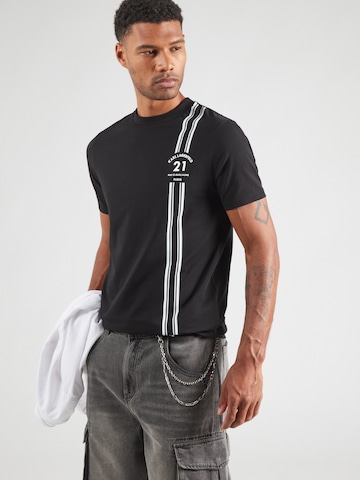 Karl Lagerfeld - Camiseta en negro: frente