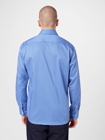 ETERNA Regular fit Button Up Shirt in Blue