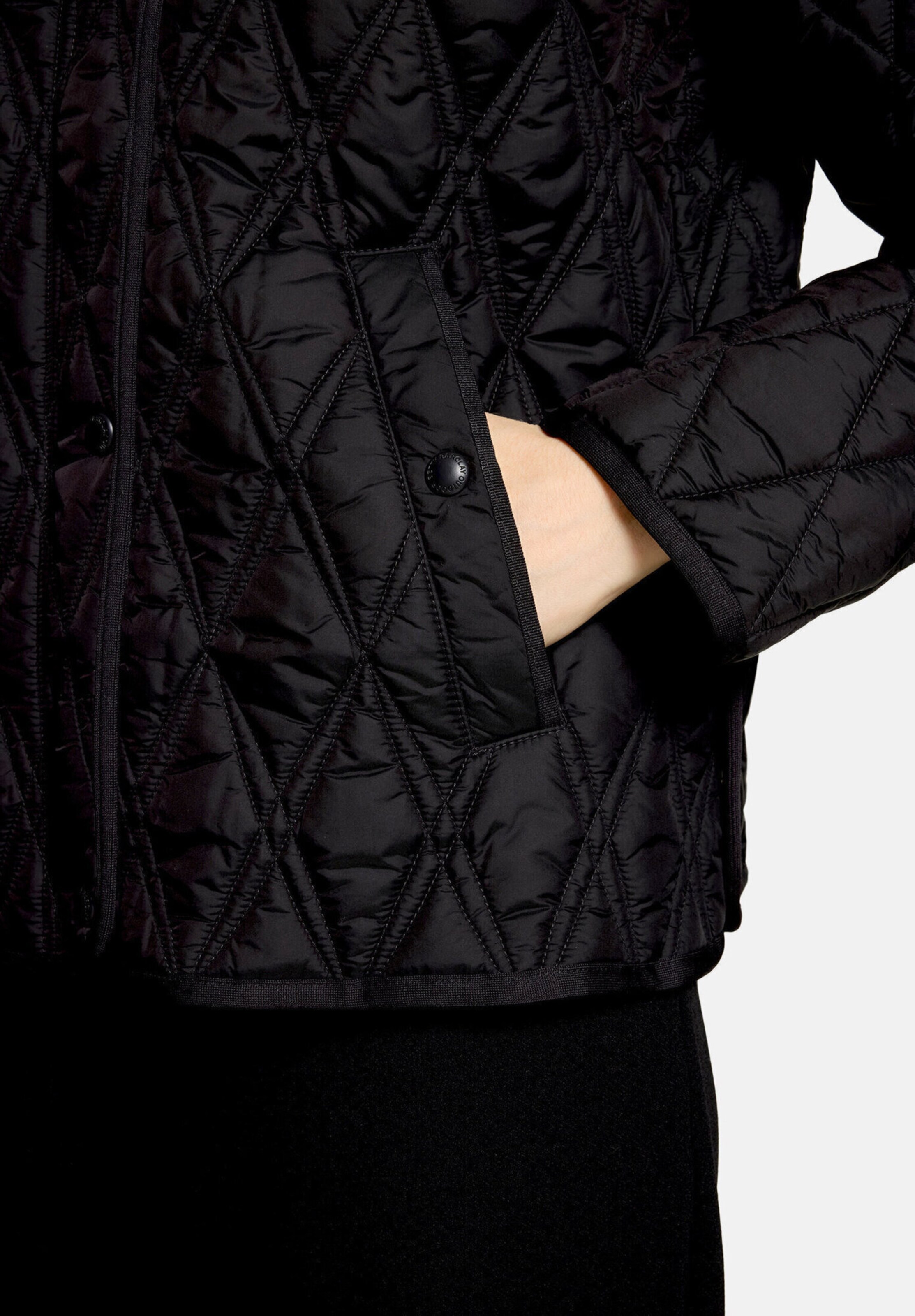 Betty Barclay Outdoorjacke mit abnehmbarer Kapuze in Schwarz