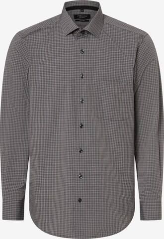 Andrew James Button Up Shirt in Grey: front