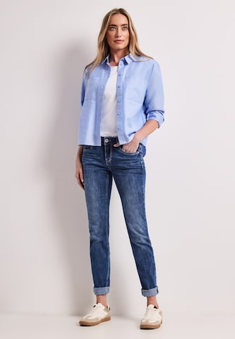 STREET ONE Slimfit Jeans in Blau