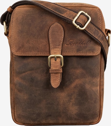 Benthill Crossbody Bag in Brown: front