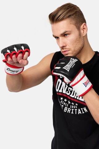 LONSDALE - Guantes deportivos 'Emory' en blanco