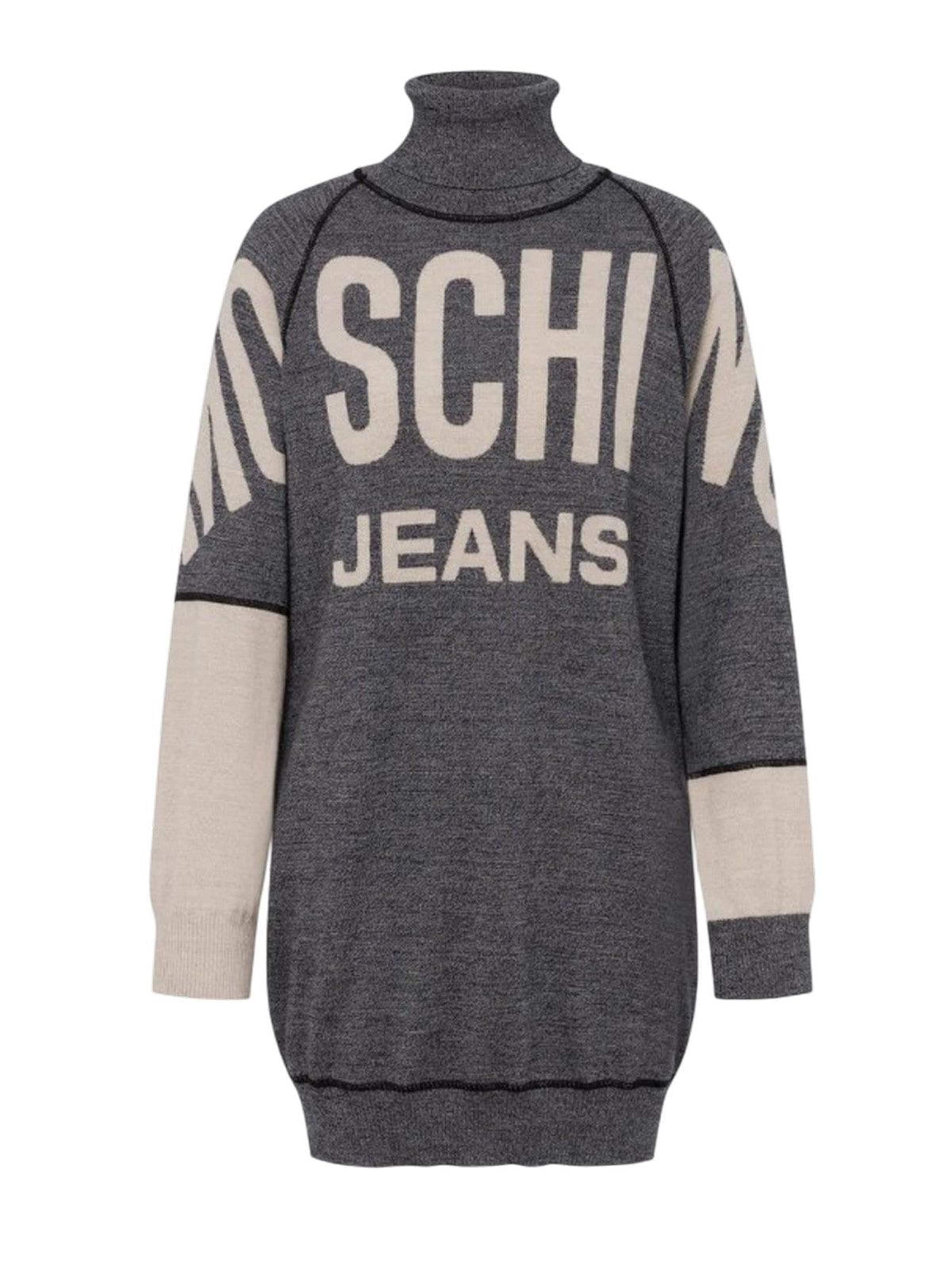 MOSCHINO Knitted dress in Grey: front