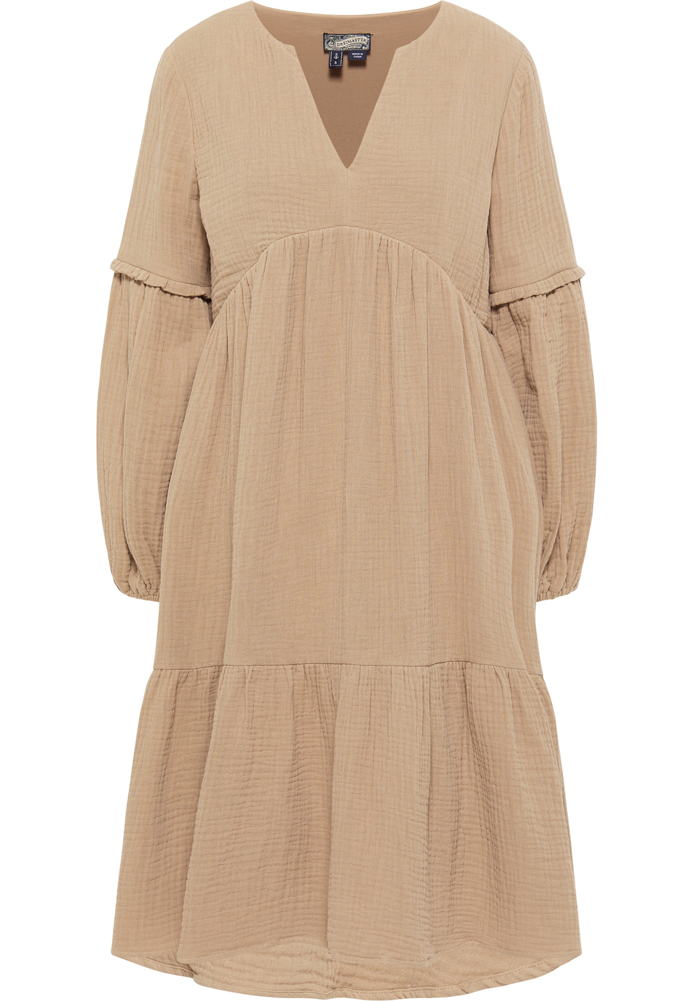 DreiMaster Vintage Платье в Бежевый: спереди