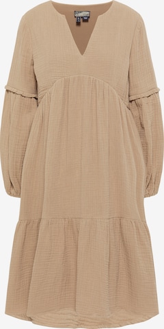 DreiMaster Vintage Dress in Beige: front