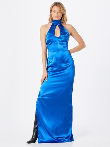 Robe de soirée Trendyol en bleu : devant