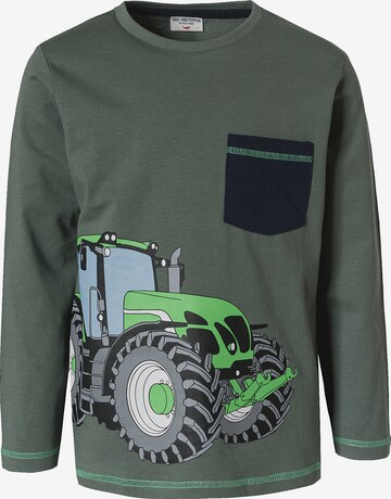 myToys COLLECTION Shirt ' SALT AND PEPPER' in Green: front