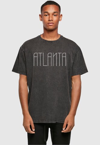 Maglietta 'Atlanta X' di Merchcode in nero: frontale