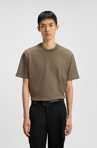 T-Shirt 'Dapolino' HUGO en marron : devant