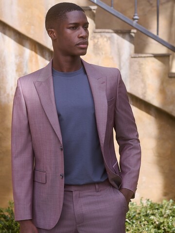 Next Slim fit Business-colbert in Roze: voorkant