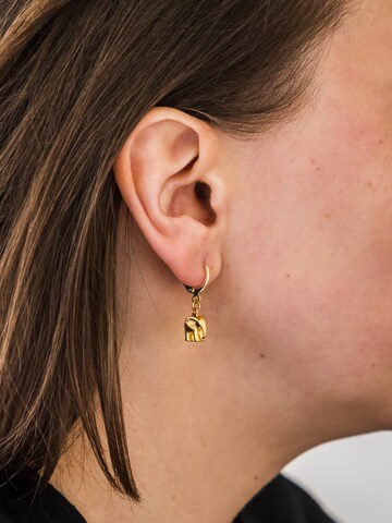 Fräulein Wunder Earrings 'Elefant' in Gold: front