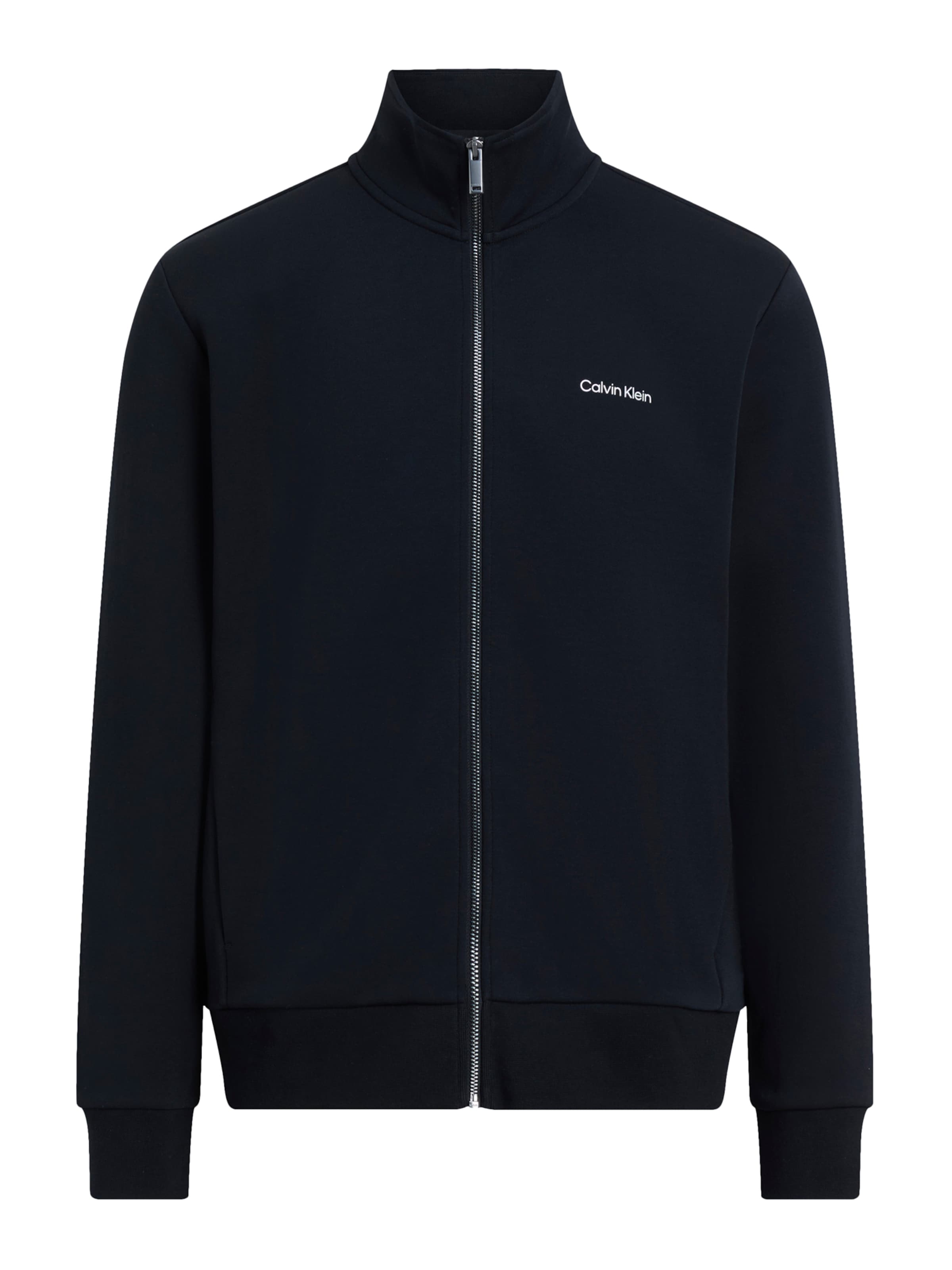 Calvin Klein Ζακέτα φούτερ σε μαύρο: μπροστά