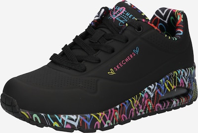 SKECHERS Baskets basses 'Loving Love' en bleu / jaune / rose / noir, Vue avec produit