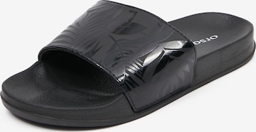 Orsay T-Bar Sandals in Black: front