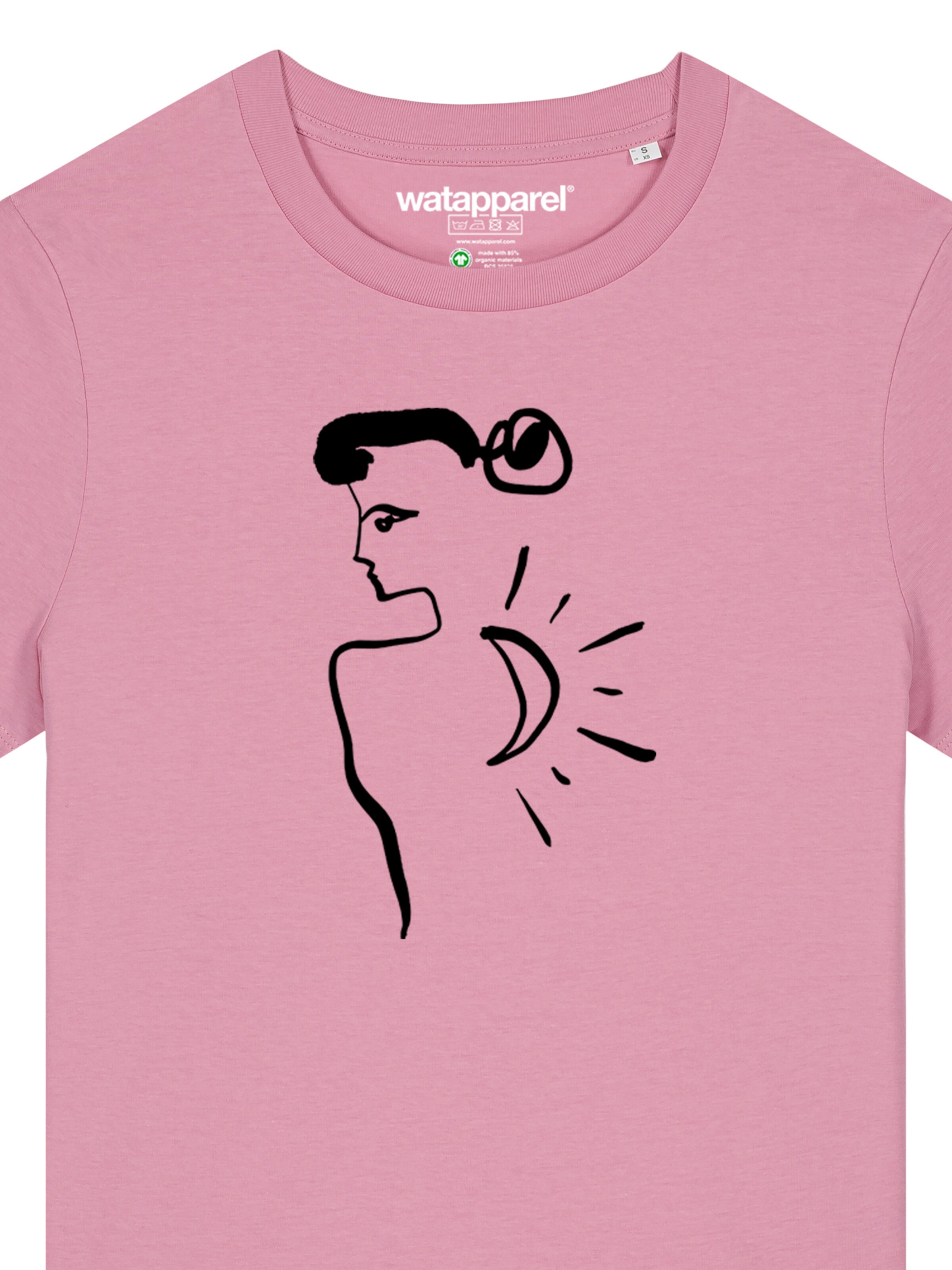 Maglietta 'Self love' di Watapparel in rosa