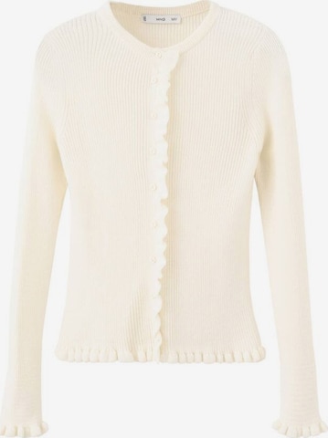 MANGO Strickjacke 'Waves' in Beige: Vorderseite