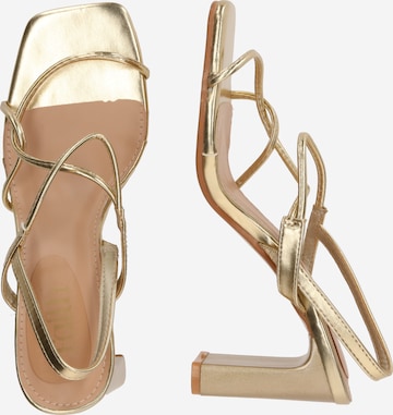 Dorothy Perkins - Sandálias com tiras 'Faith: Everly' em ouro