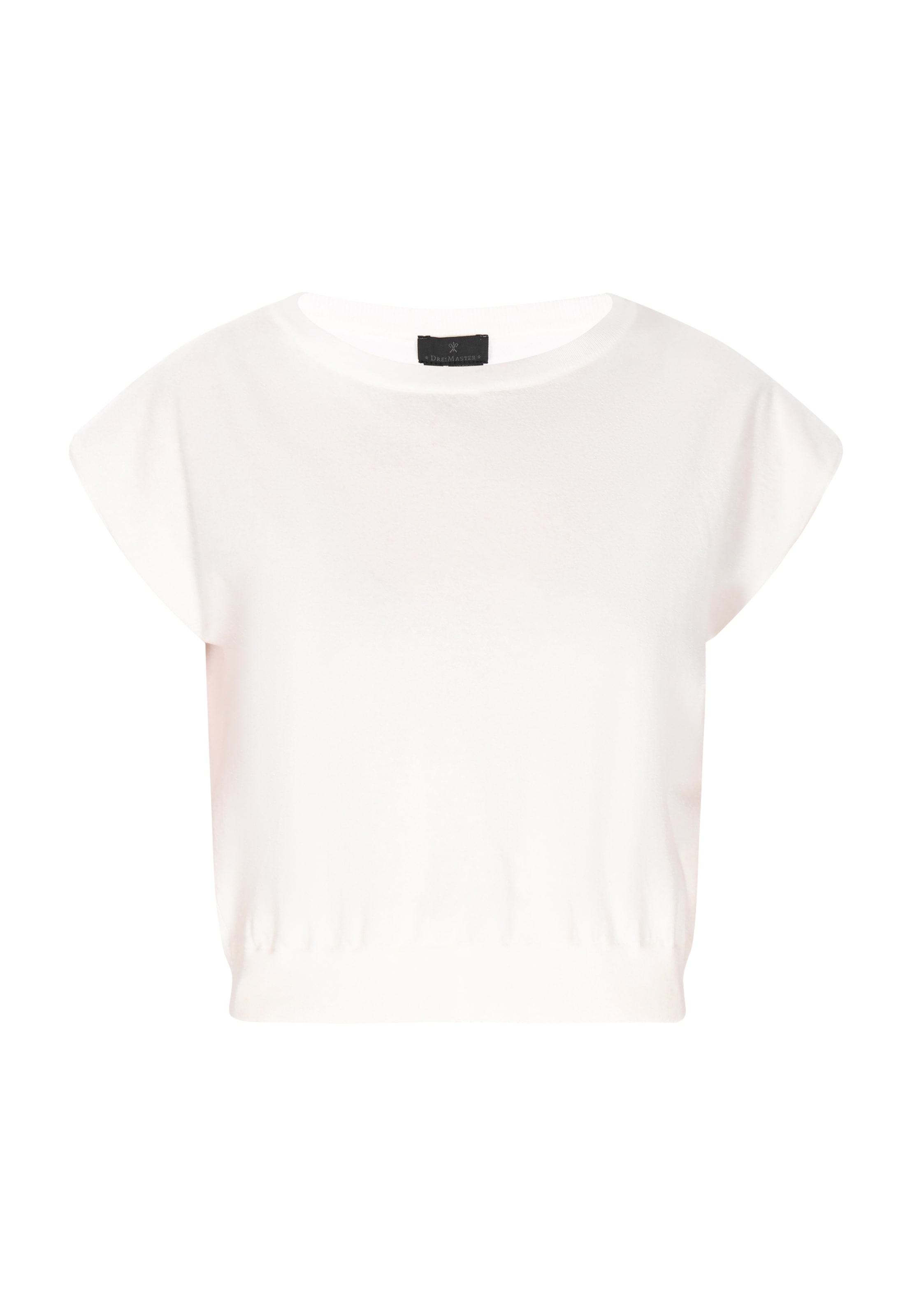 DreiMaster Klassik - Camisa 'Classic Look' em branco: frente