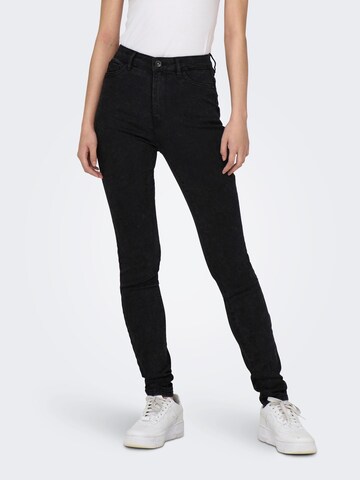 Skinny Jeans 'Rose' di ONLY in nero: frontale