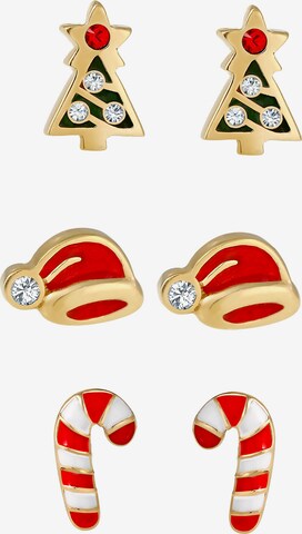 ELLI Earrings 'Weihnachten' in Gold: front
