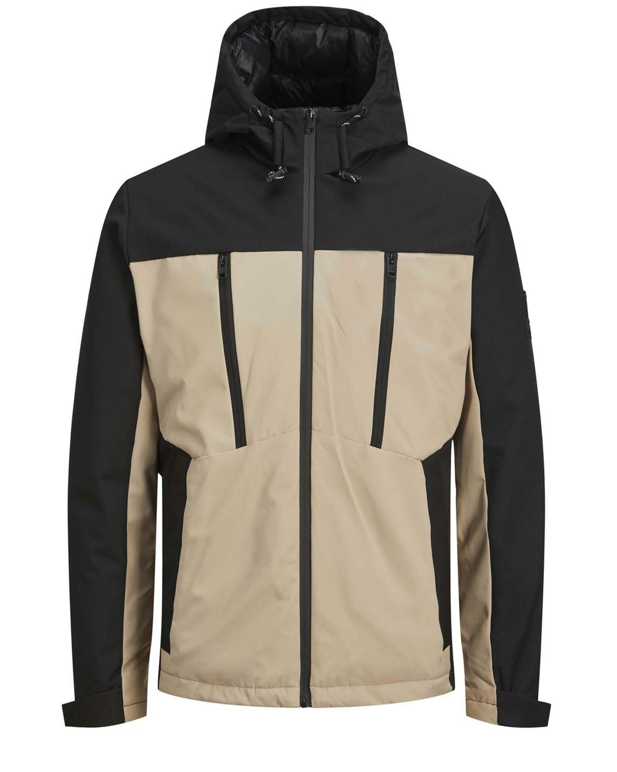 Veste mi-saison 'Abel' JACK & JONES en beige : devant