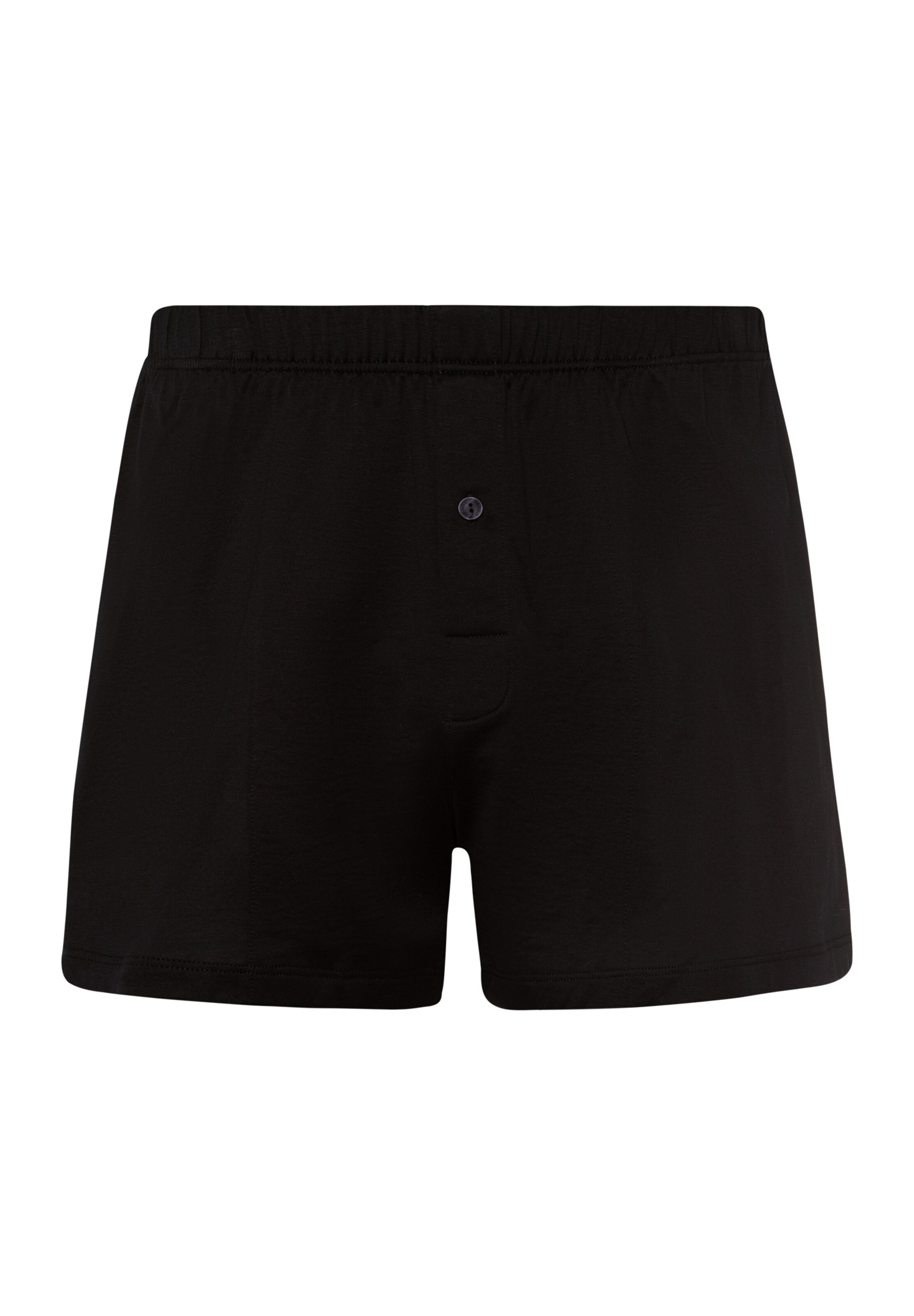 Hanro - Boxers 'Cotton Sporty' em preto: frente
