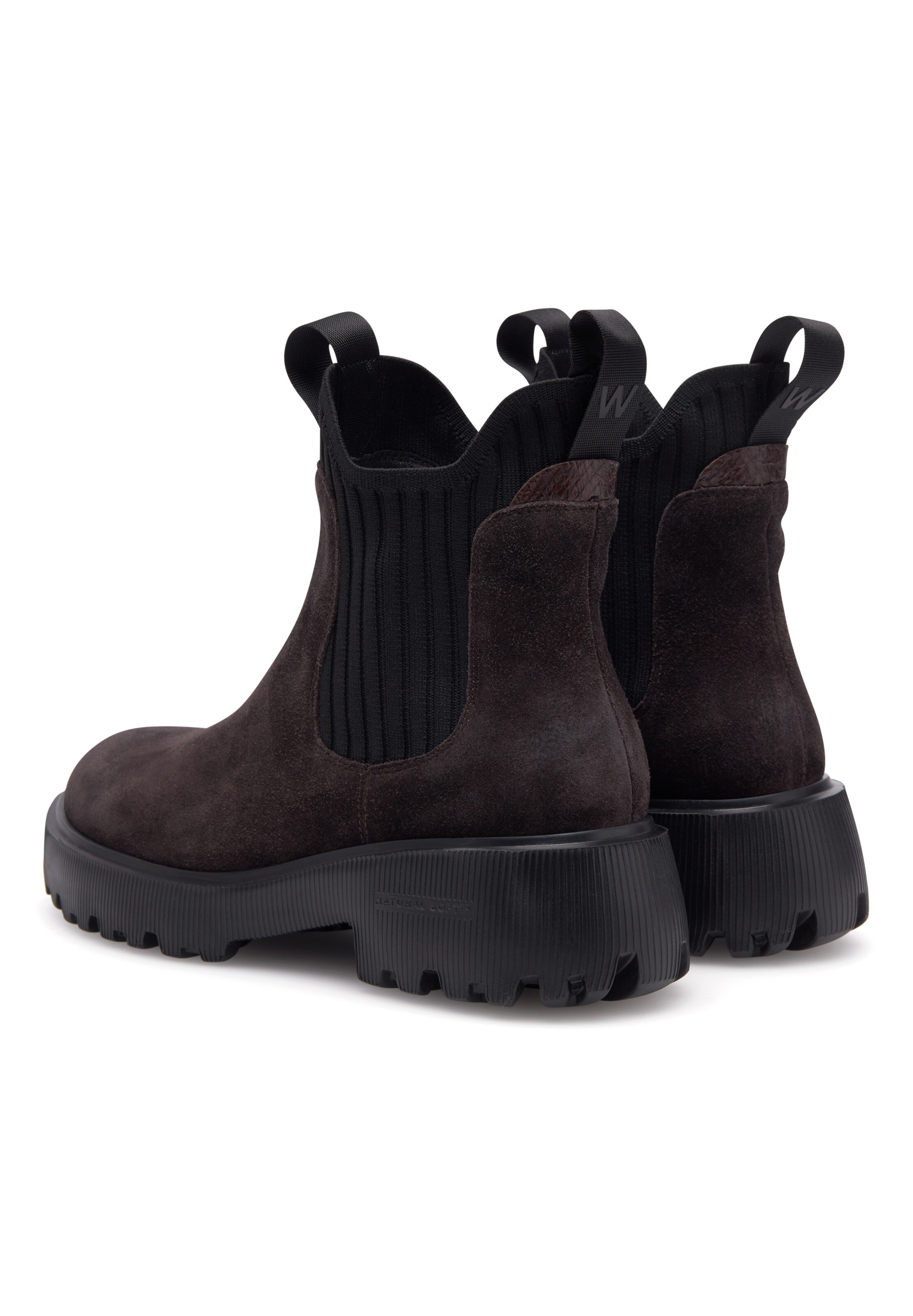 WODEN Chelsea Boots 'Isabella' i brun