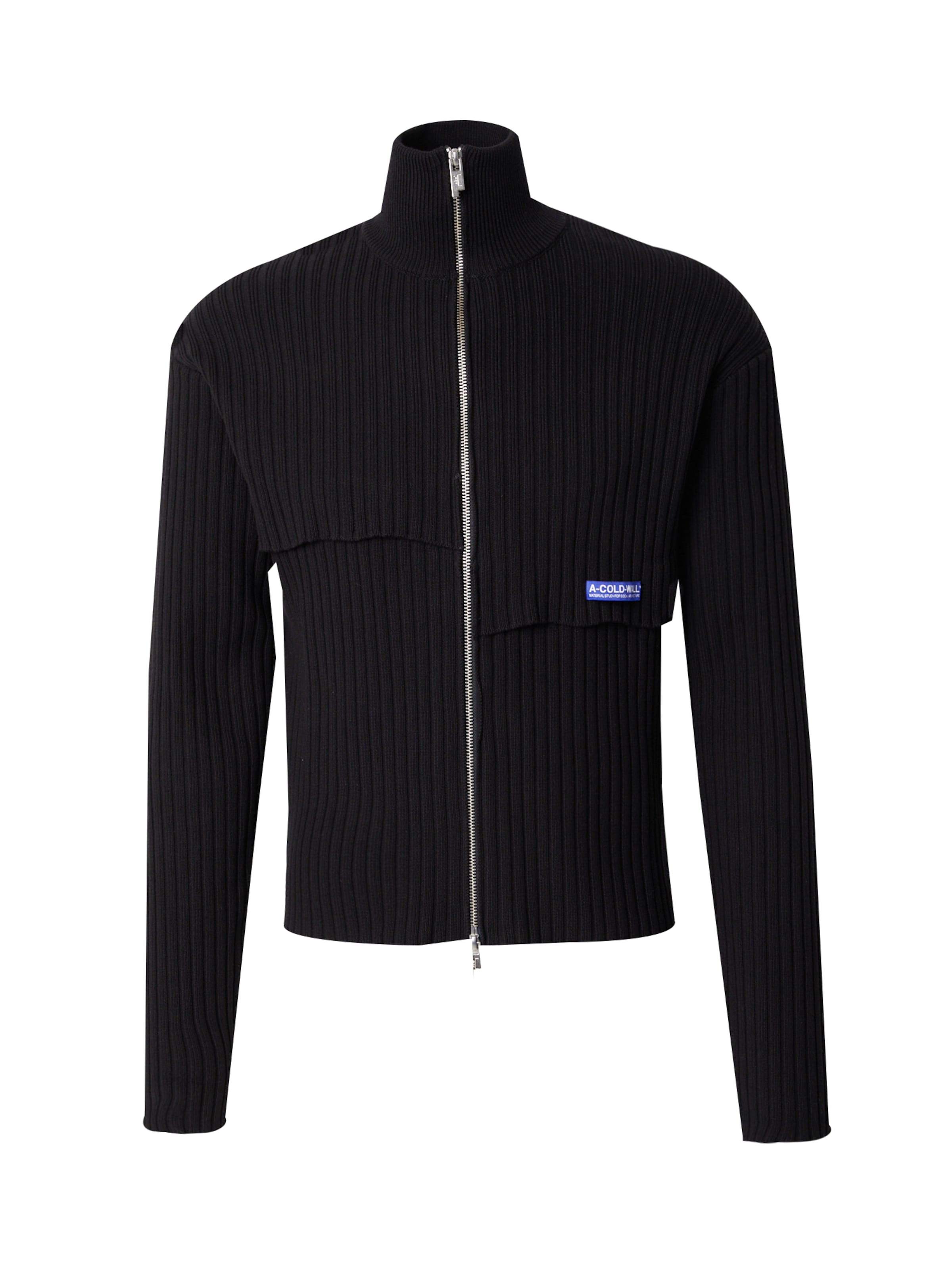 Geacă tricotată de la A Cold Wall pe negru: față
