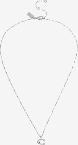 COACH Necklace in Silver: front